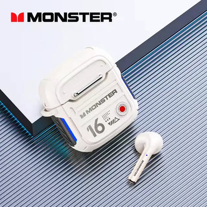 Cuffie Monster XKT16 con connessione Bluetooth, latenza bassa e qualità audio premium.