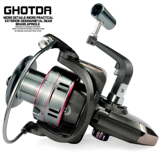 GHOTDA Spinning Series 1000-7000 Fishing Reel - High Quality and Performance