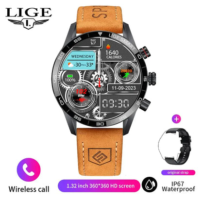 Orologio LIGE smartwatch, 
 impermeabile per uomo, fitness e business.