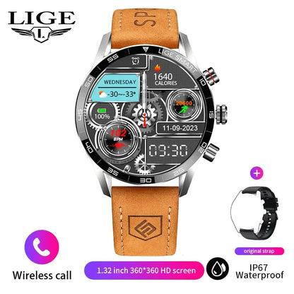 Orologio LIGE smartwatch, 
 impermeabile per uomo, fitness e business.