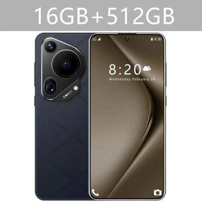 P70 Ultra 5G Smartphone avec écran 7.3 pouces, 16GB RAM, 1TB de stockage, Dual SIM, Android, batterie de 8000mAh