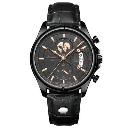 POEDAGAR Luxury Men’s Watch Business Chronograph Waterproof