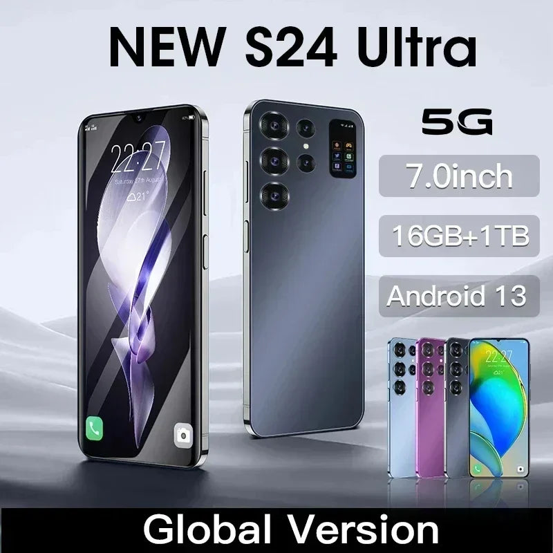 Smartphone S24 Ultra 5G con doppia SIM e riconoscimento facciale