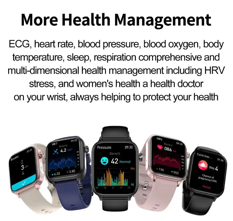 Orologio smart medico AI con ECG+PPG, chiamate Bluetooth e monitoraggio salute, avanzata tecnologia | Vilemo