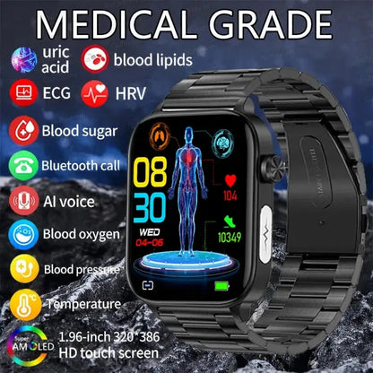 Orologio smart medico AI con ECG+PPG, chiamate Bluetooth e monitoraggio salute, avanzata tecnologia | Vilemo