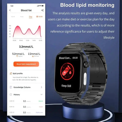 Orologio smart medico AI con ECG+PPG, chiamate Bluetooth e monitoraggio salute, avanzata tecnologia | Vilemo