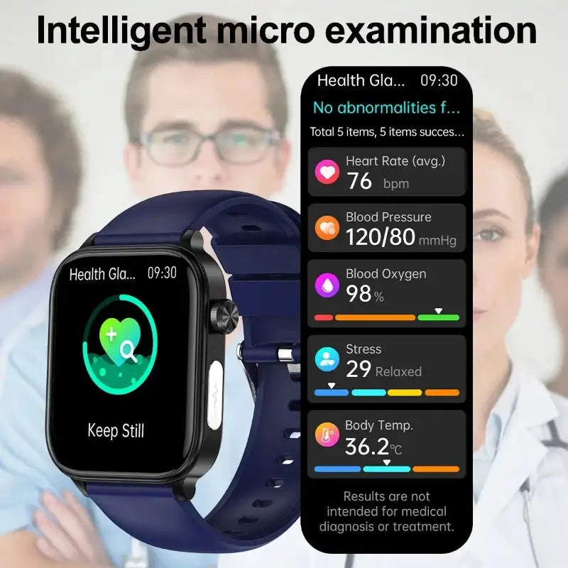 Orologio smart medico AI con ECG+PPG, chiamate Bluetooth e monitoraggio salute, avanzata tecnologia | Vilemo