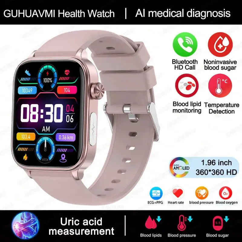 Orologio smart medico AI con ECG+PPG, chiamate Bluetooth e monitoraggio salute, avanzata tecnologia | Vilemo