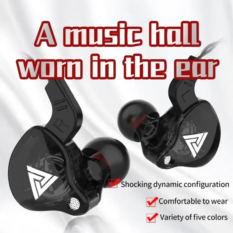 QKZ AK6 Wired Earphones HiFi 3.5mm with Bass for Gaming