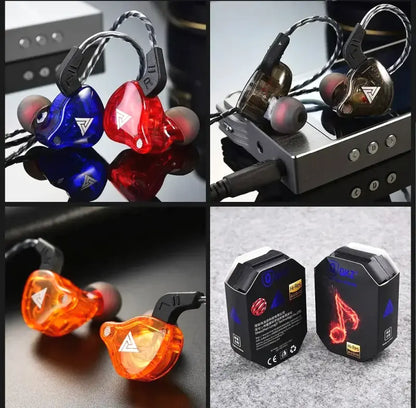 Écouteurs filaires QKZ AK6 HiFi 3.5mm pour gaming et basses