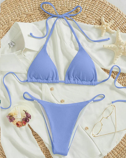 Bikini Sexy Donna con Scollo a Barchetta – Stile Estivo - Vilemo