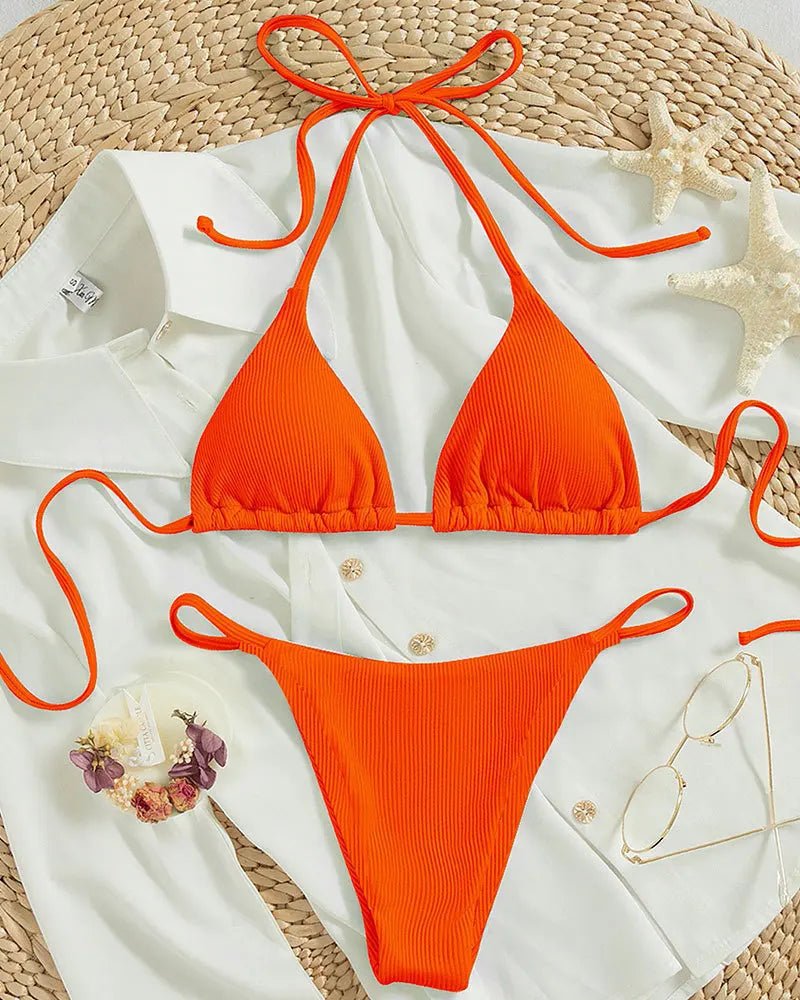 Bikini Sexy Donna con Scollo a Barchetta – Stile Estivo - Vilemo