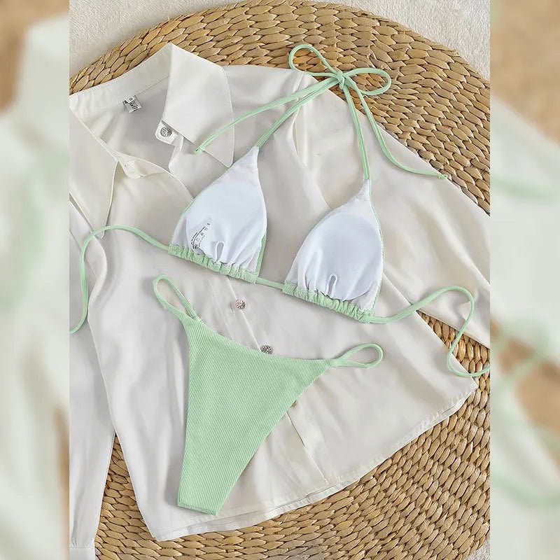 Bikini Sexy Donna con Scollo a Barchetta – Stile Estivo - Vilemo