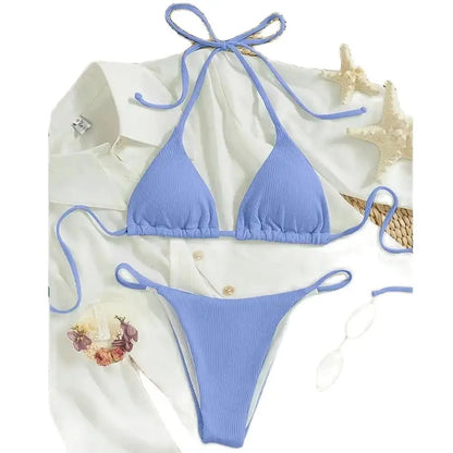 Bikini Sexy Donna con Scollo a Barchetta – Stile Estivo - Vilemo