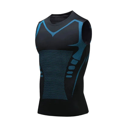 Ionic shaping vest for men, breathable sports tank top designed for fitness and compression | Vilemo