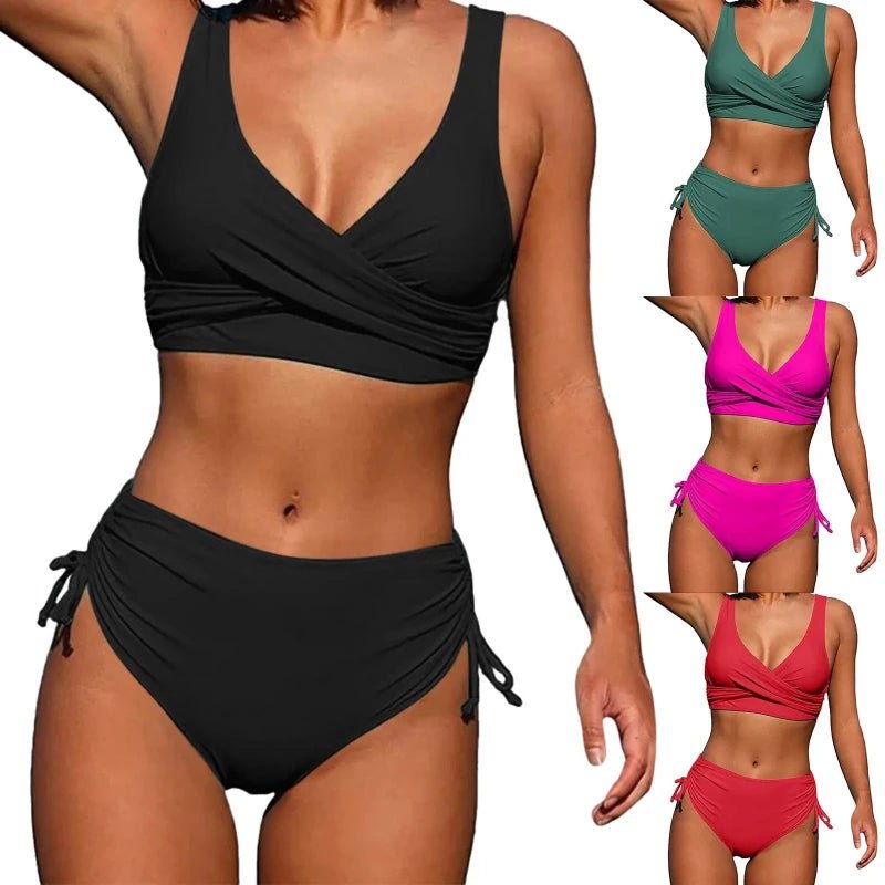 Costumi da Bagno Donna: Bikini Push Up a Vita Alta - Vilemo