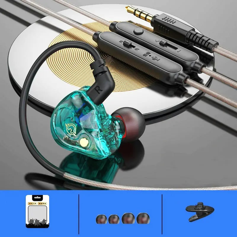 Auriculares con cable EARDECO con micrófono y sonido estéreo