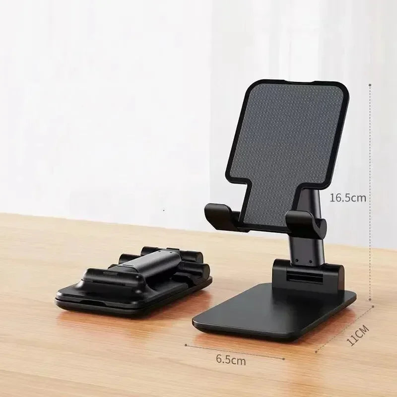 Foldable phone and tablet stand, adjustable and flexible desk holder for mobile devices | Vilemo