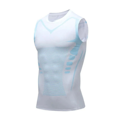 Ionic shaping vest for men, breathable sports tank top designed for fitness and compression | Vilemo