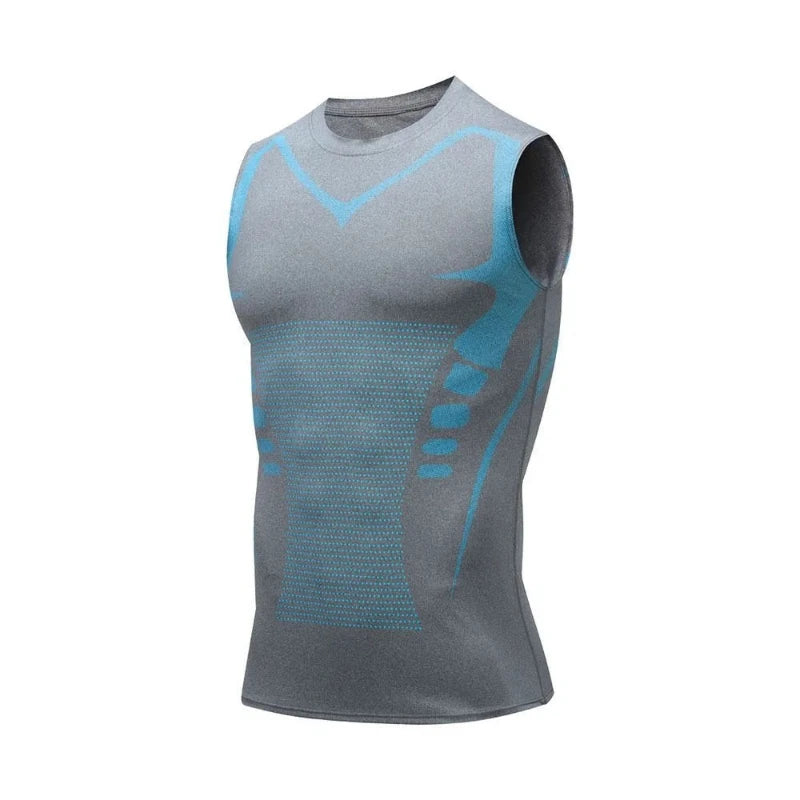 Ionic shaping vest for men, breathable sports tank top designed for fitness and compression | Vilemo