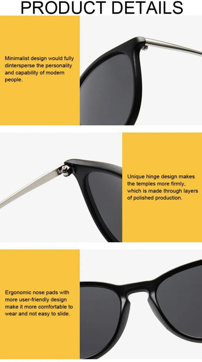 Round cat eye sunglasses for men, featuring a retro design perfect for stylish summer looks. | Vilemo