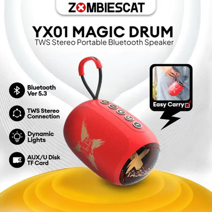 Zombiescat Portable Bluetooth YX-01, design moderno ed elegante, ideale per ogni ambiente